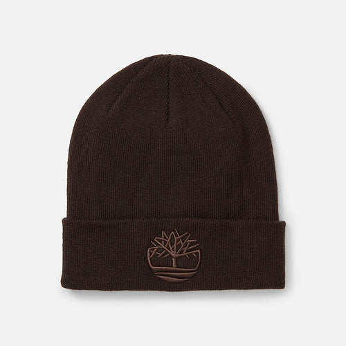 3D Embroidered Beanie TBL Darkest Brown HERO