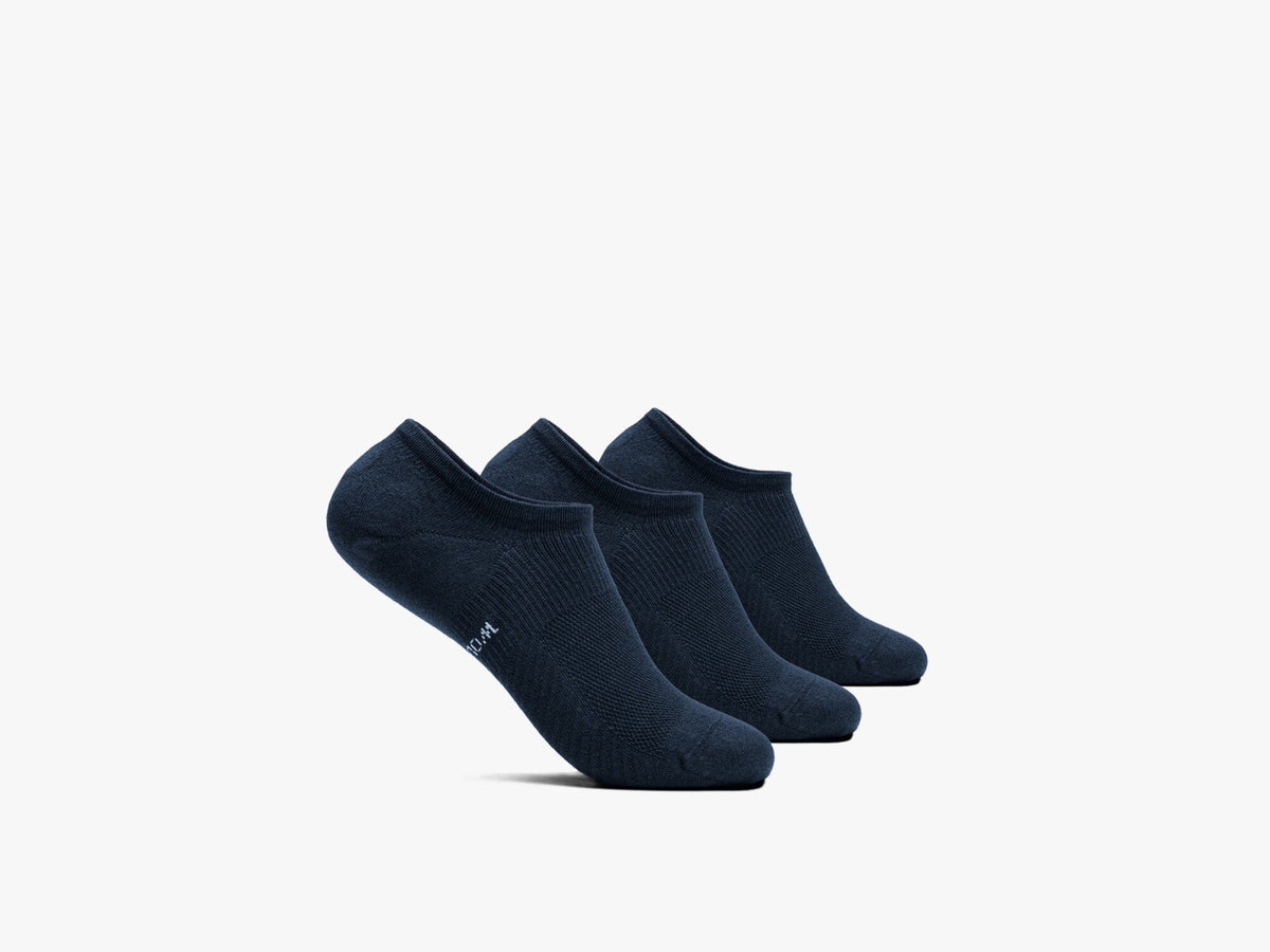 W&S Cushioned Low-Show Socks - 3 pack - Black