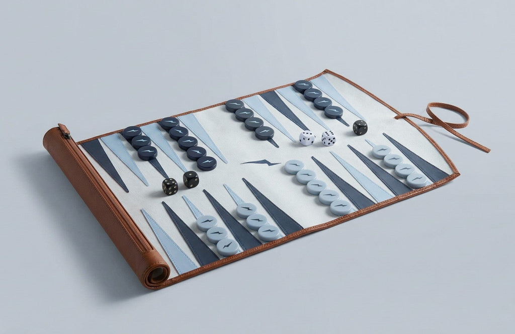 W&S Backgammon Set - Honey / White