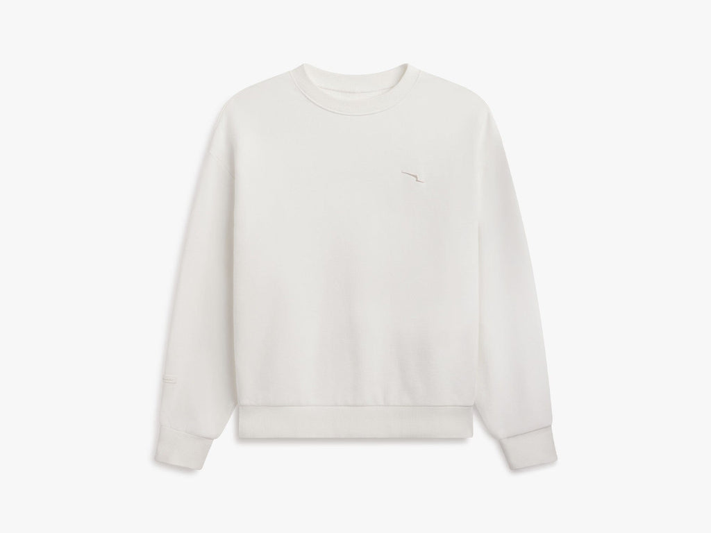 W&S Crewneck Embroidered Sweatshirt - White