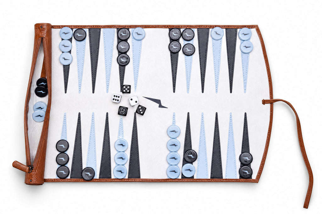 W&S Backgammon Set - Honey / White