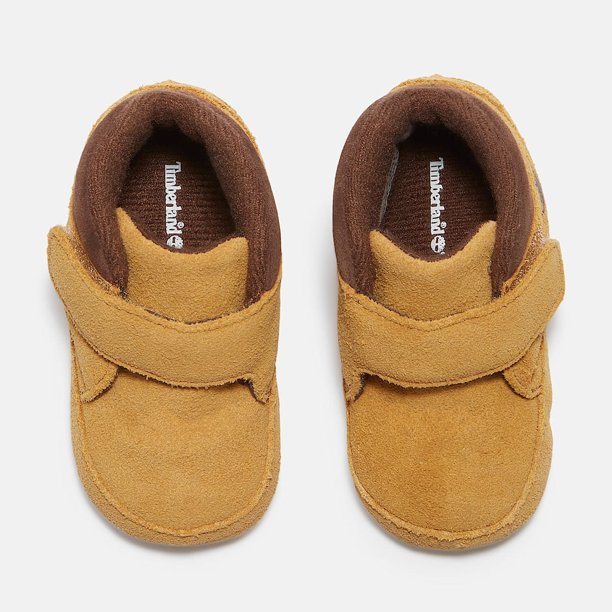 Infant Crib Bootie Mid HookandLoop Boot TBL Wheat Suede ALT2