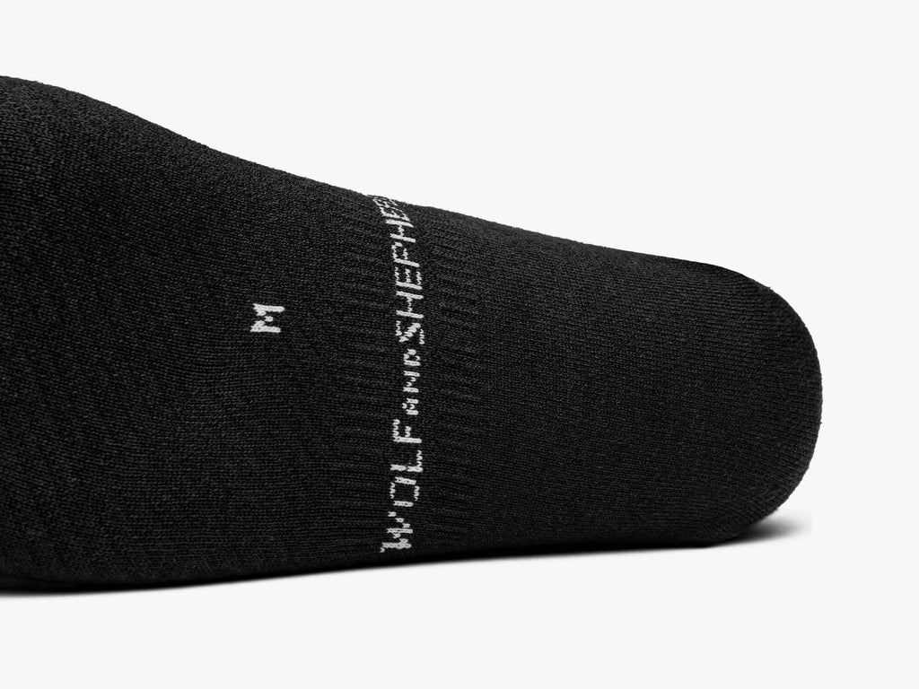 W&S Cushioned Low-Show Socks - 3 pack - Black
