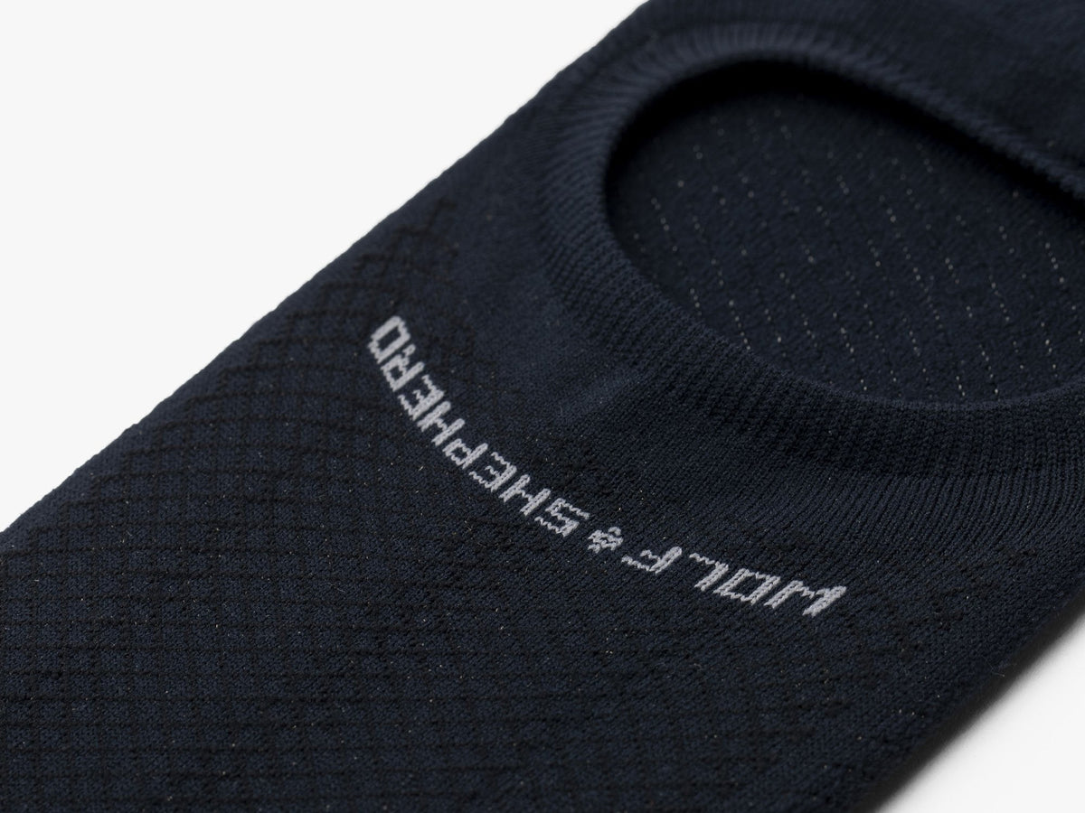 W&S Cushioned Low-Show Socks - Black
