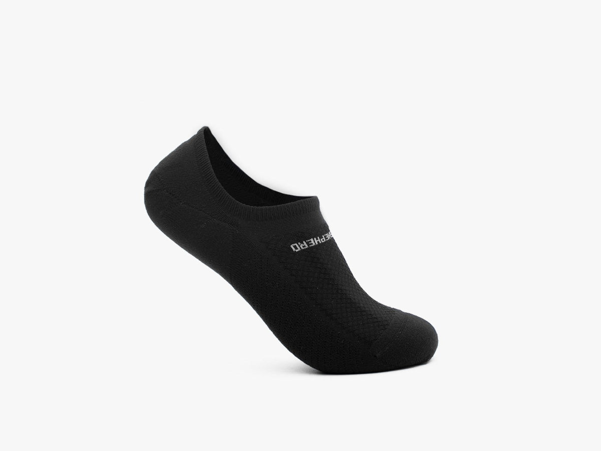 W&S Cushioned Low-Show Socks - Black