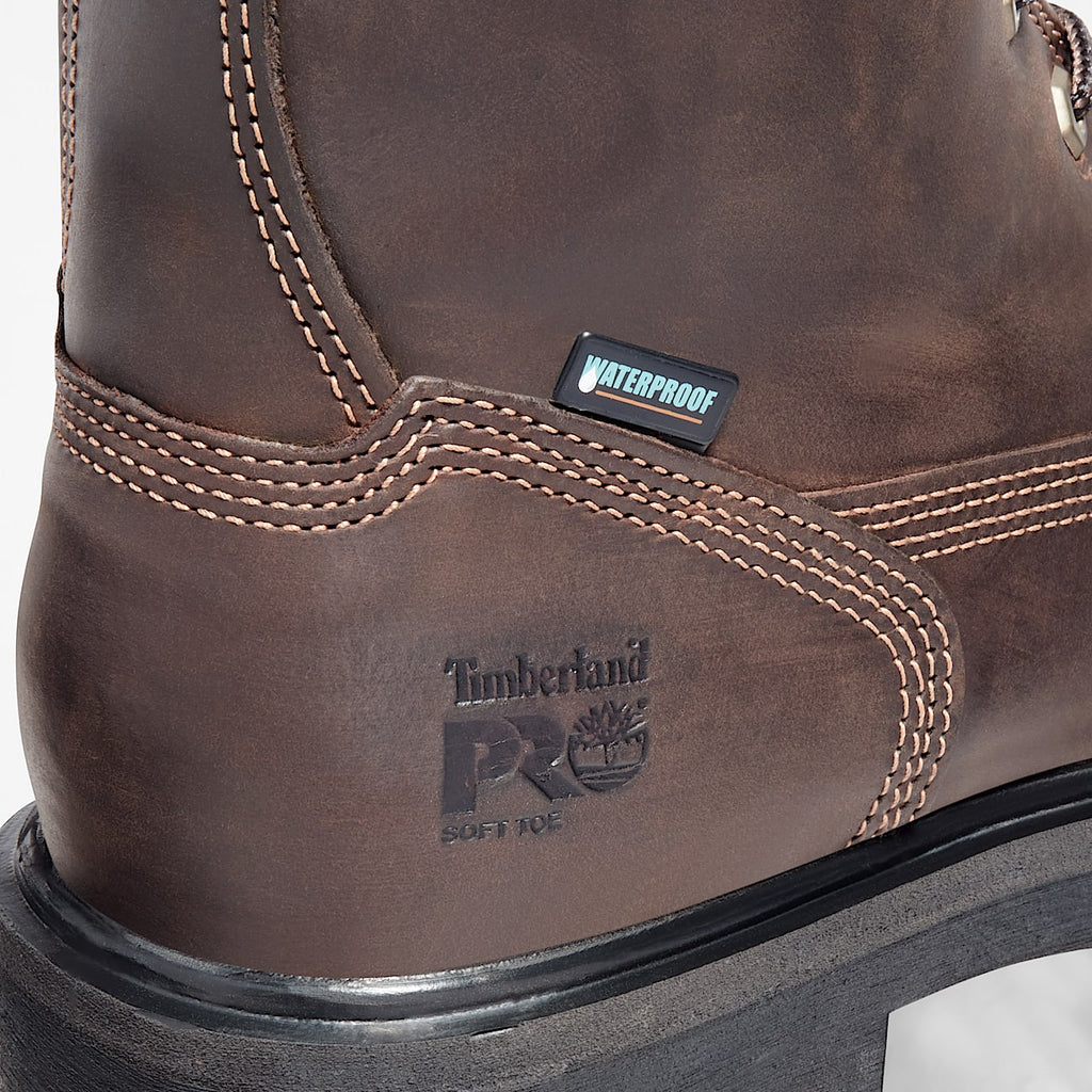 Mens Direct Attach 8 Soft Toe Waterproof Insulated Work Boot TBL Brown ALT6