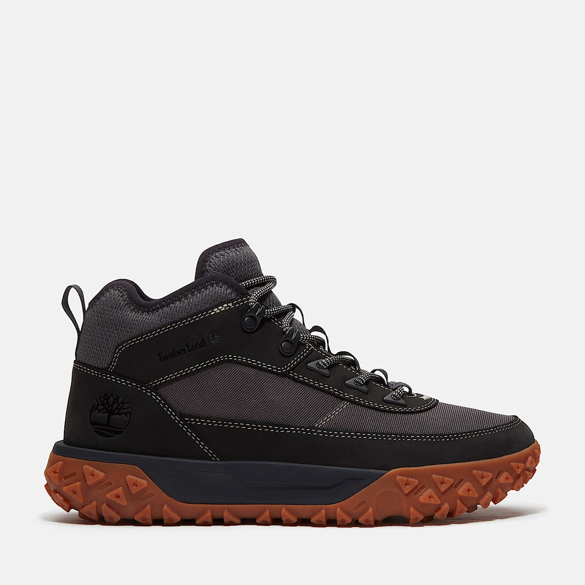 Mens GreenStride Motion 6 Mid Sneaker TBL Dark Grey Mesh HERO