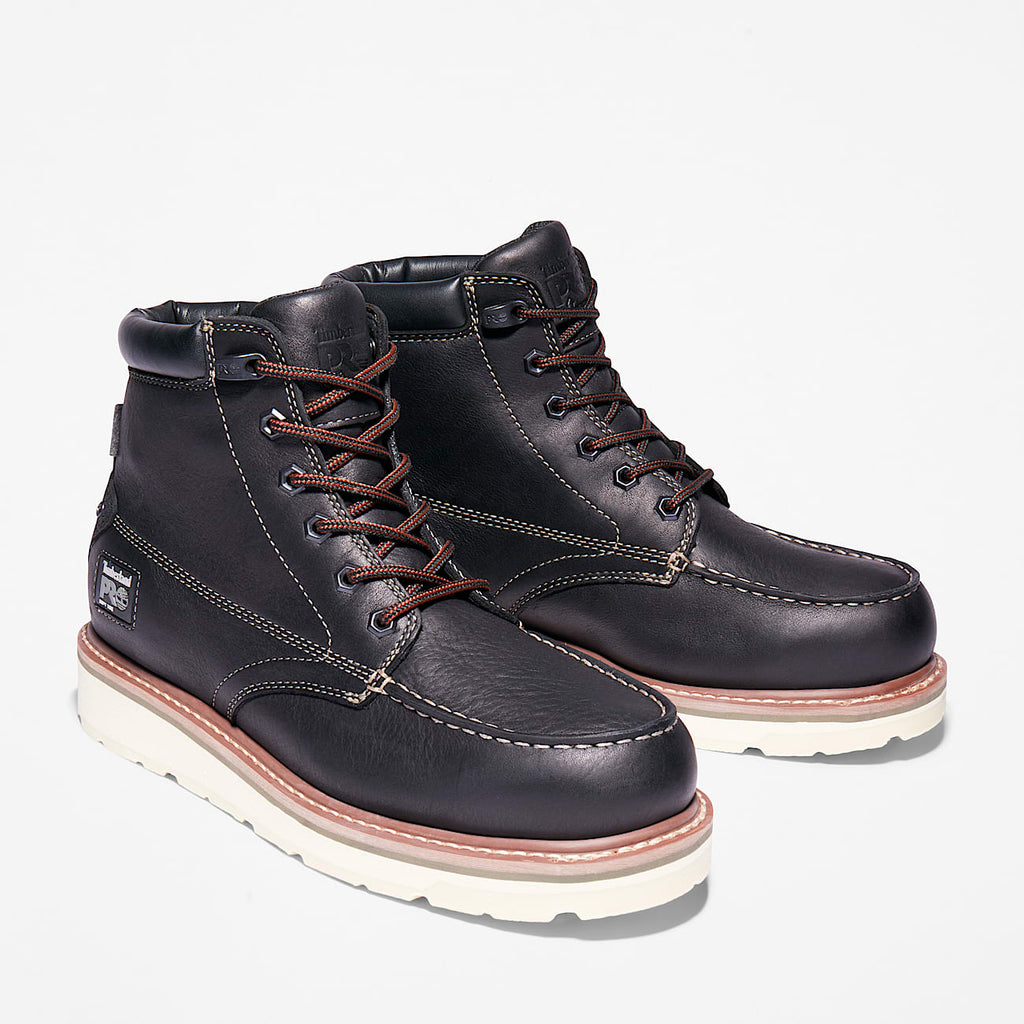 Mens Gridworks 6 Waterproof Work Boot TBL Black ALT4