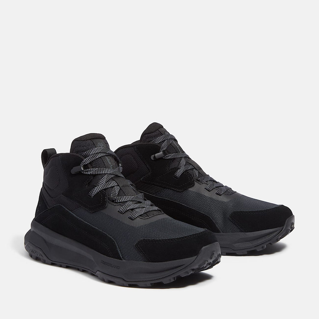Mens Motion Ledge Mid Sneaker TBL Black Suede ALT4