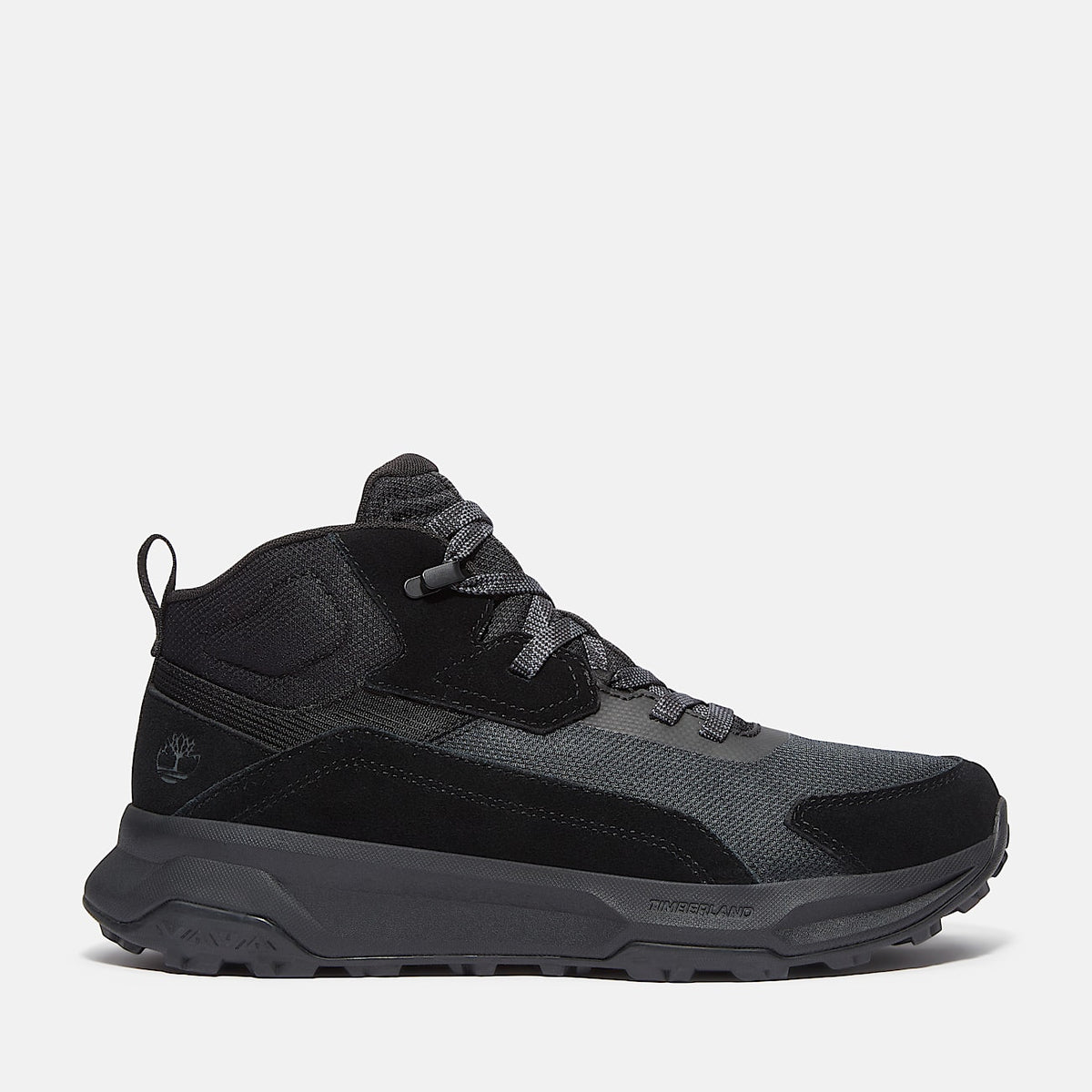 Mens Motion Ledge Mid Sneaker TBL Black Suede HERO