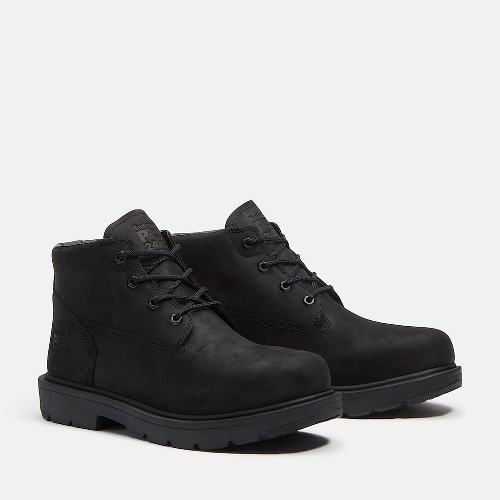 Mens Power Shift SlipResistant Chukka Boot TBL Black FullGrain ALT4