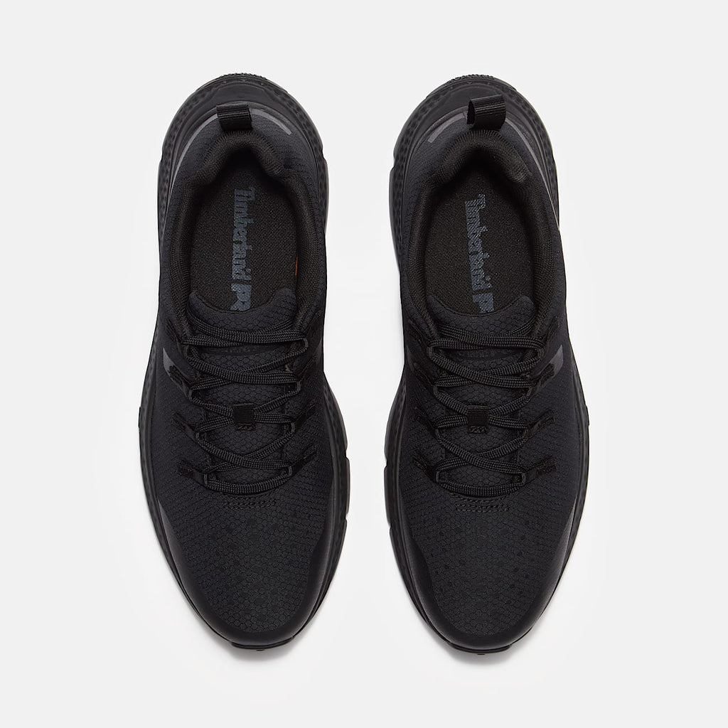 Mens Power Shift SlipResistant Hospitality Work Sneaker TBL Black Ripstop Nylon ALT2