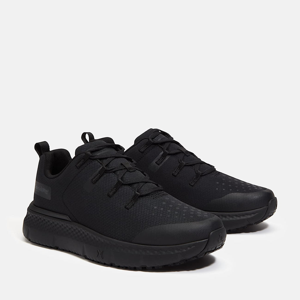 Mens Power Shift SlipResistant Hospitality Work Sneaker TBL Black Ripstop Nylon ALT4