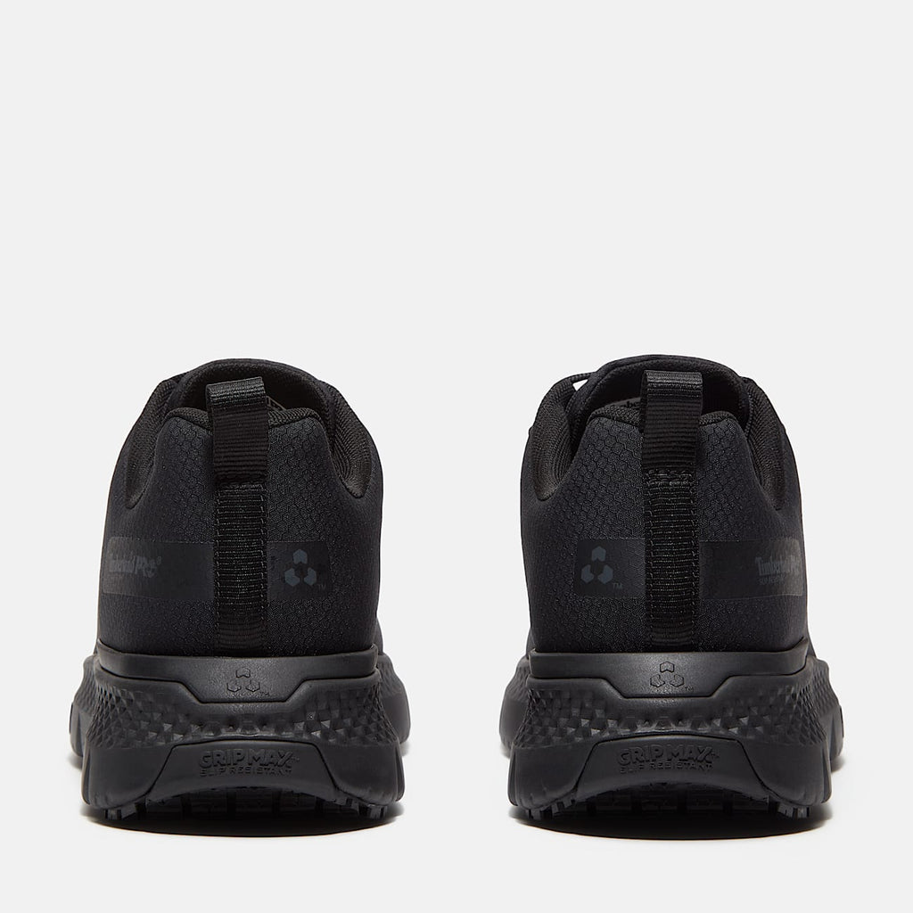 Mens Power Shift SlipResistant Hospitality Work Sneaker TBL Black Ripstop Nylon ALT5