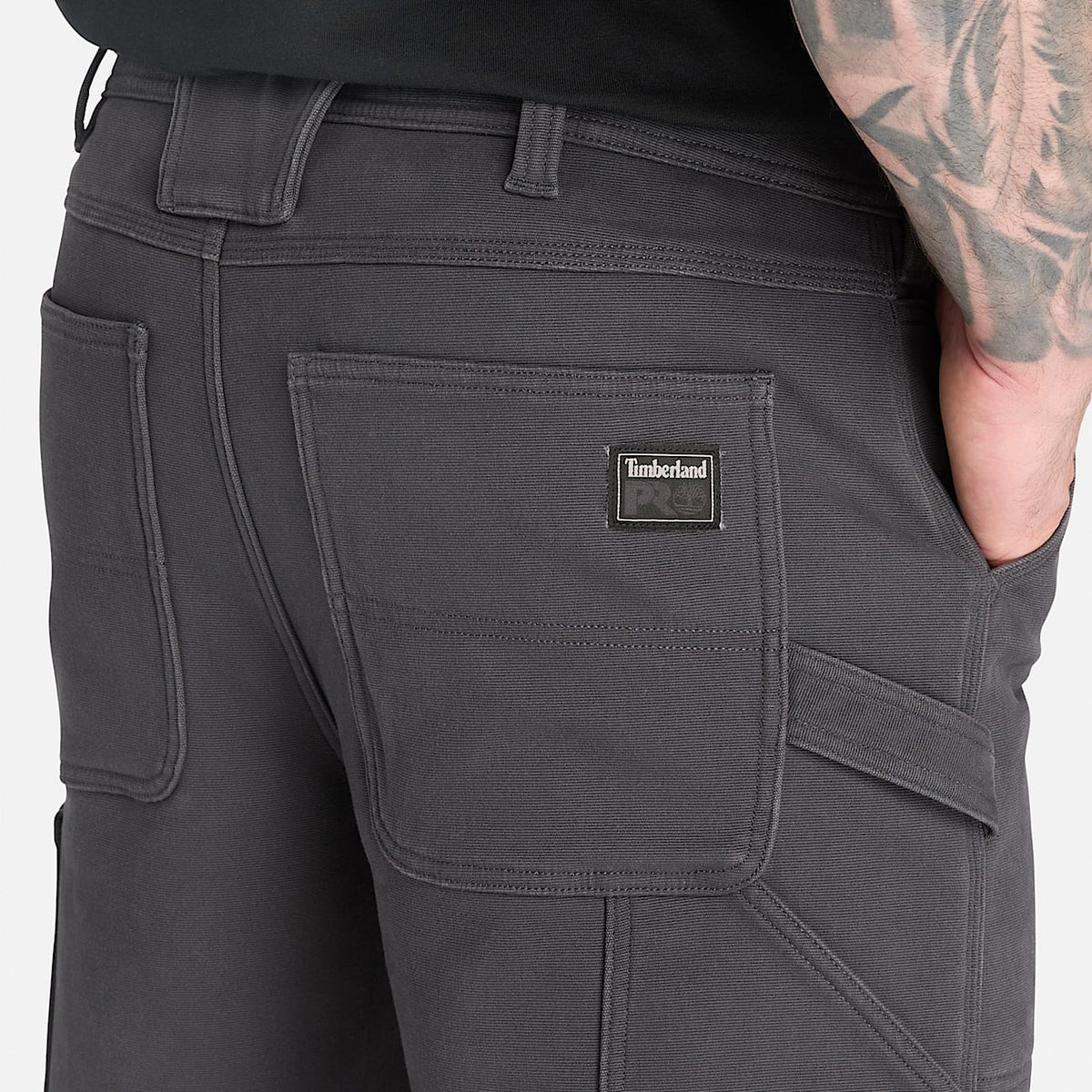 Mens PRO Canvas Work Pant TBL Gargoyle Grey ALT3