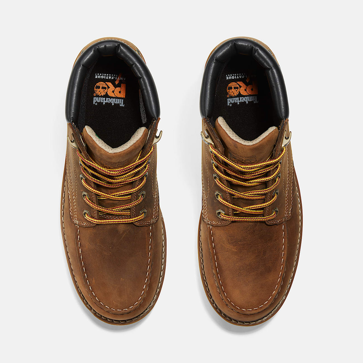 Mens PRO Gridworks 6 Waterproof MocToe Work Boot TBL Brown FullGrain ALT2