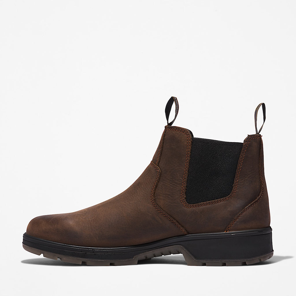 Mens PRO Nashoba SoftToe SlipOn Work Boot TBL Brown ALT7
