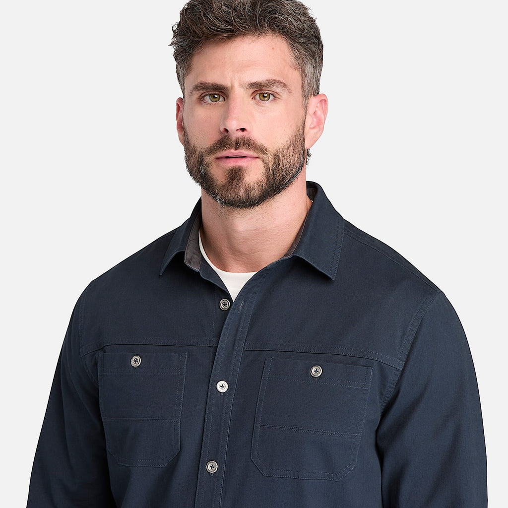 Mens PRO Stretch Twill Work Shirt TBL Carbon ALT3