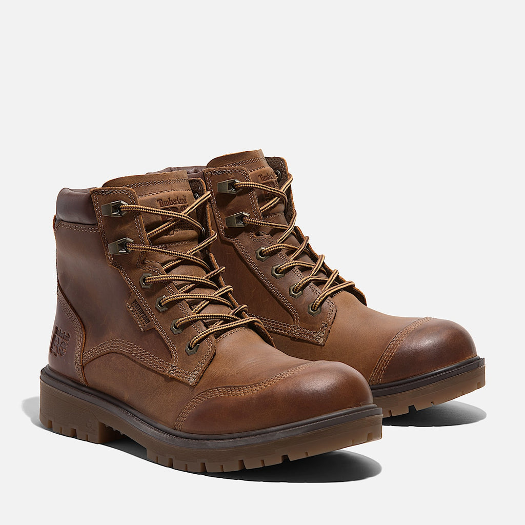 Mens PRO Whitman 6 Soft Toe Work Boot TBL Medium Brown FullGrain ALT4