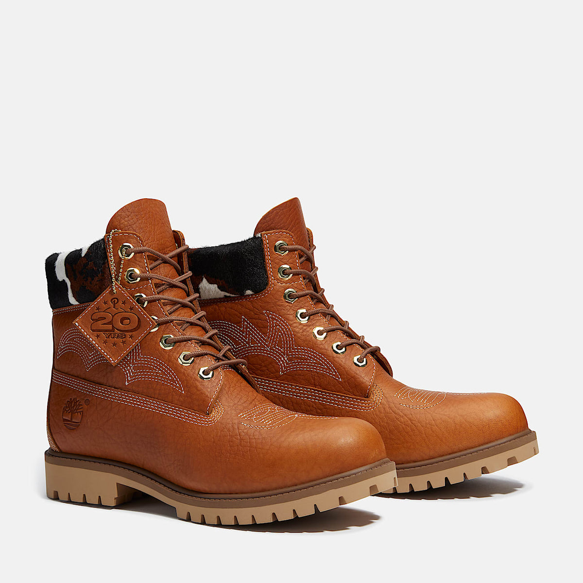 Mens x Sneaker Politics 6Inch Waterproof Boot TBL Rust FullGrainPrint ALT4