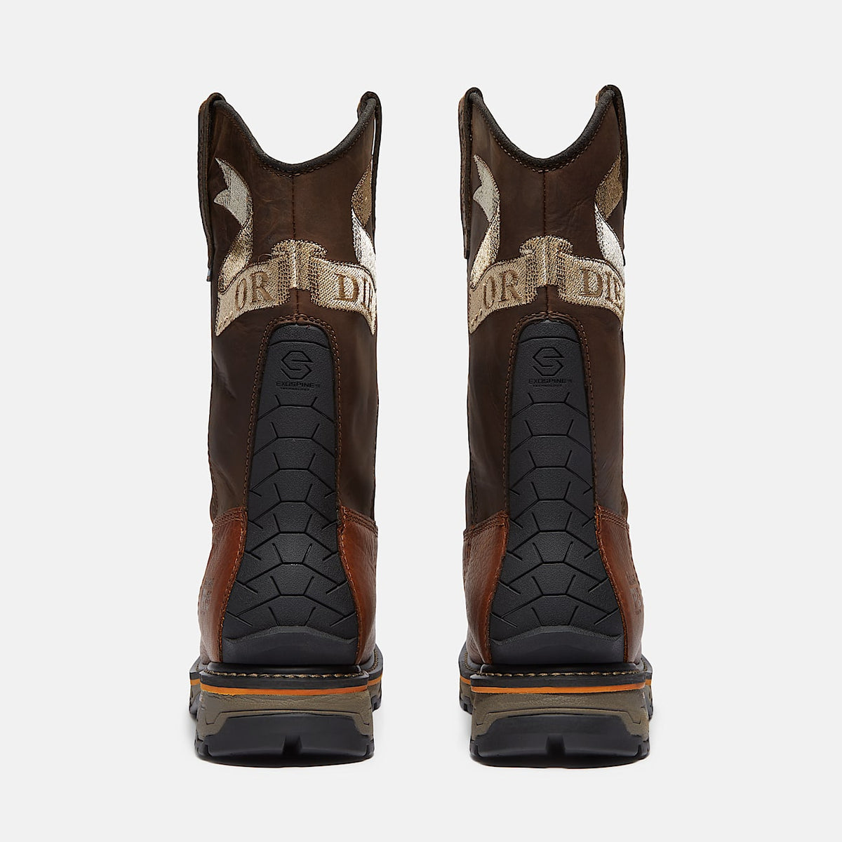 Mens True Grit Live Free or Die PullOn Soft Toe Waterproof Work Boot TBL Medium Brown FullGrain ALT5