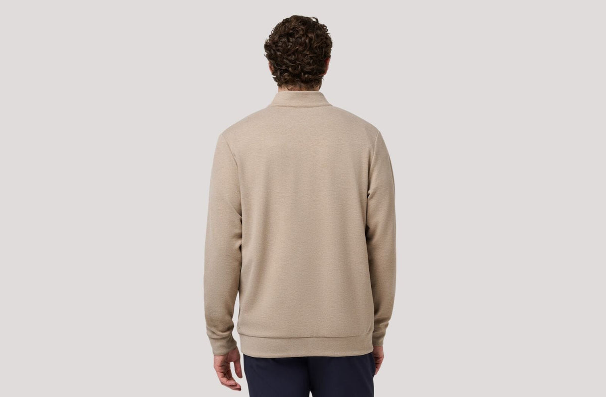 The High Street Quarter Zip - Weathered Teak