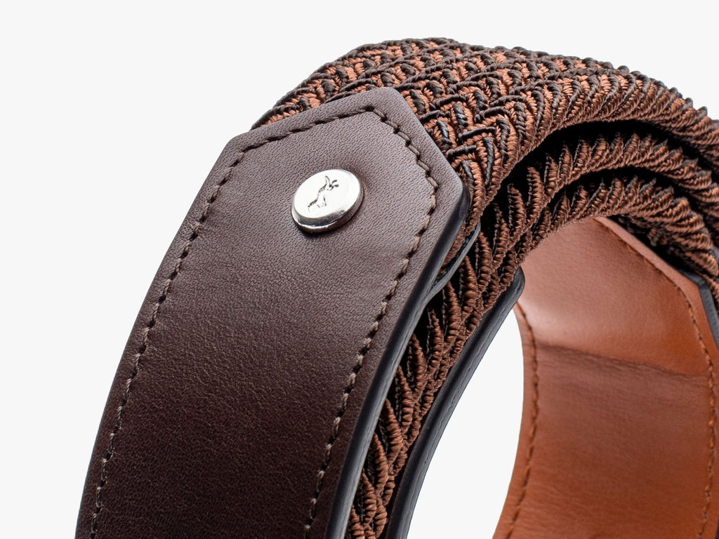 Stretch Woven Dress Belt - Stone