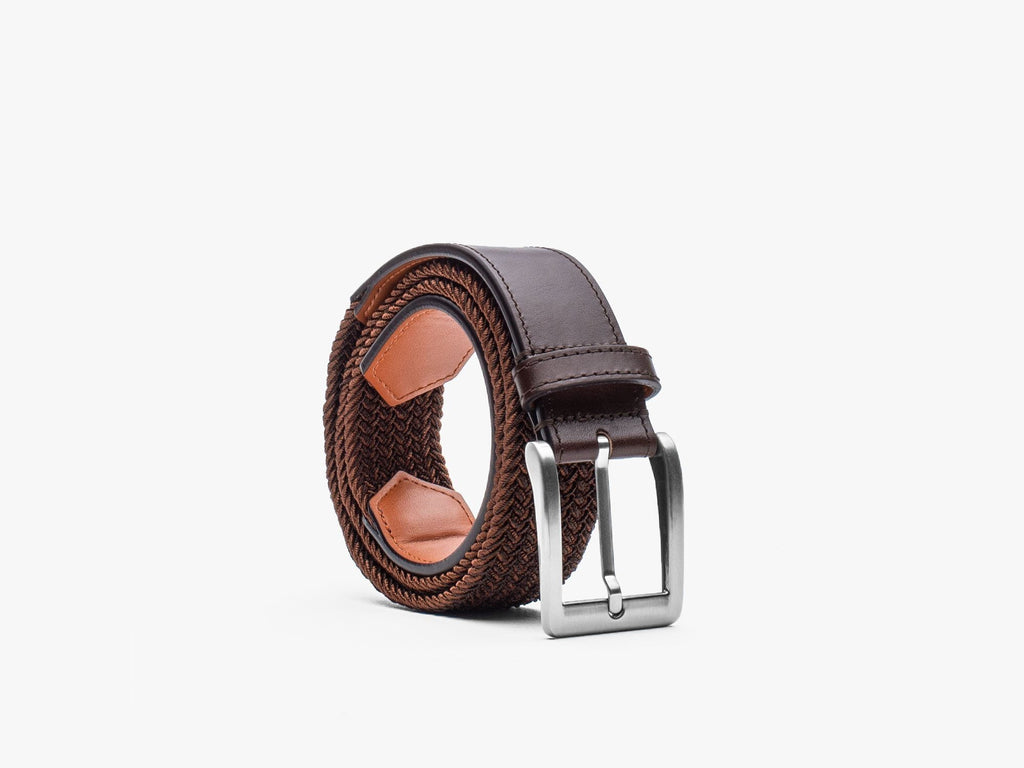 Stretch Woven Dress Belt - Stone
