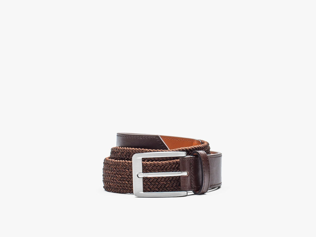 Stretch Woven Dress Belt - Stone