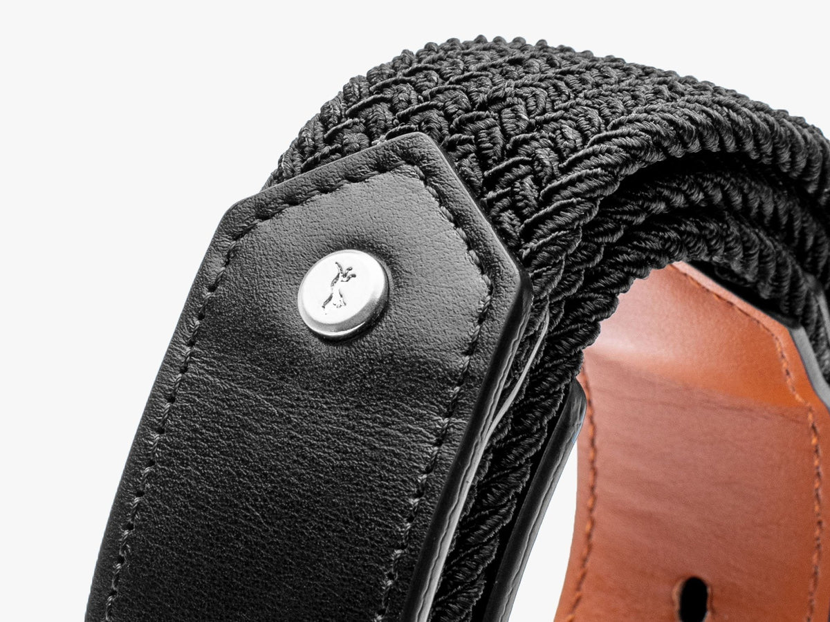 Stretch Woven Dress Belt - Stone