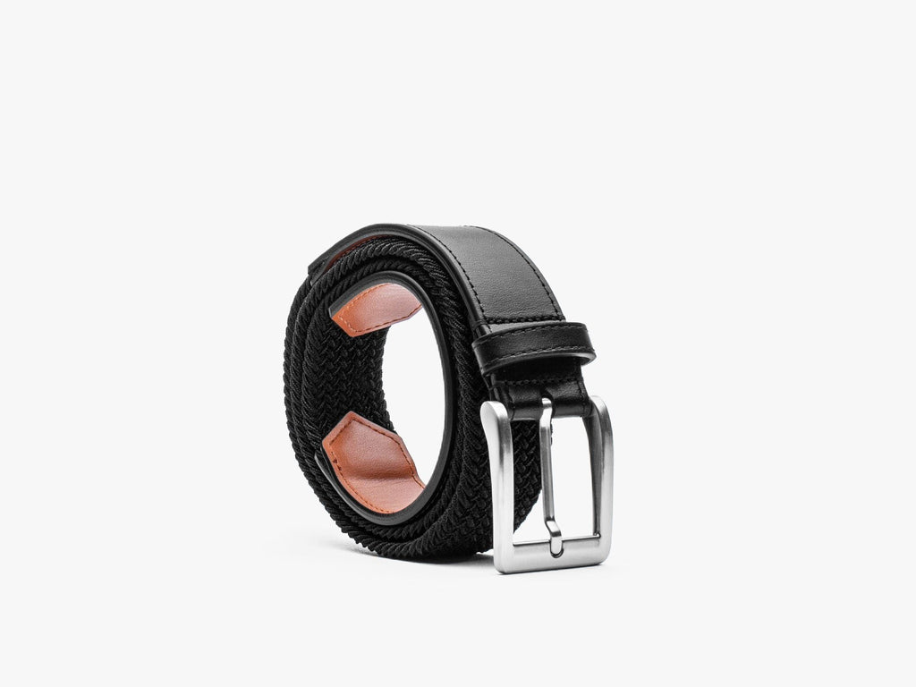 Stretch Woven Dress Belt - Stone