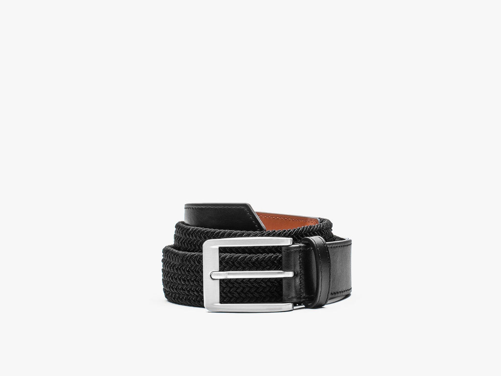 Stretch Woven Dress Belt - Stone