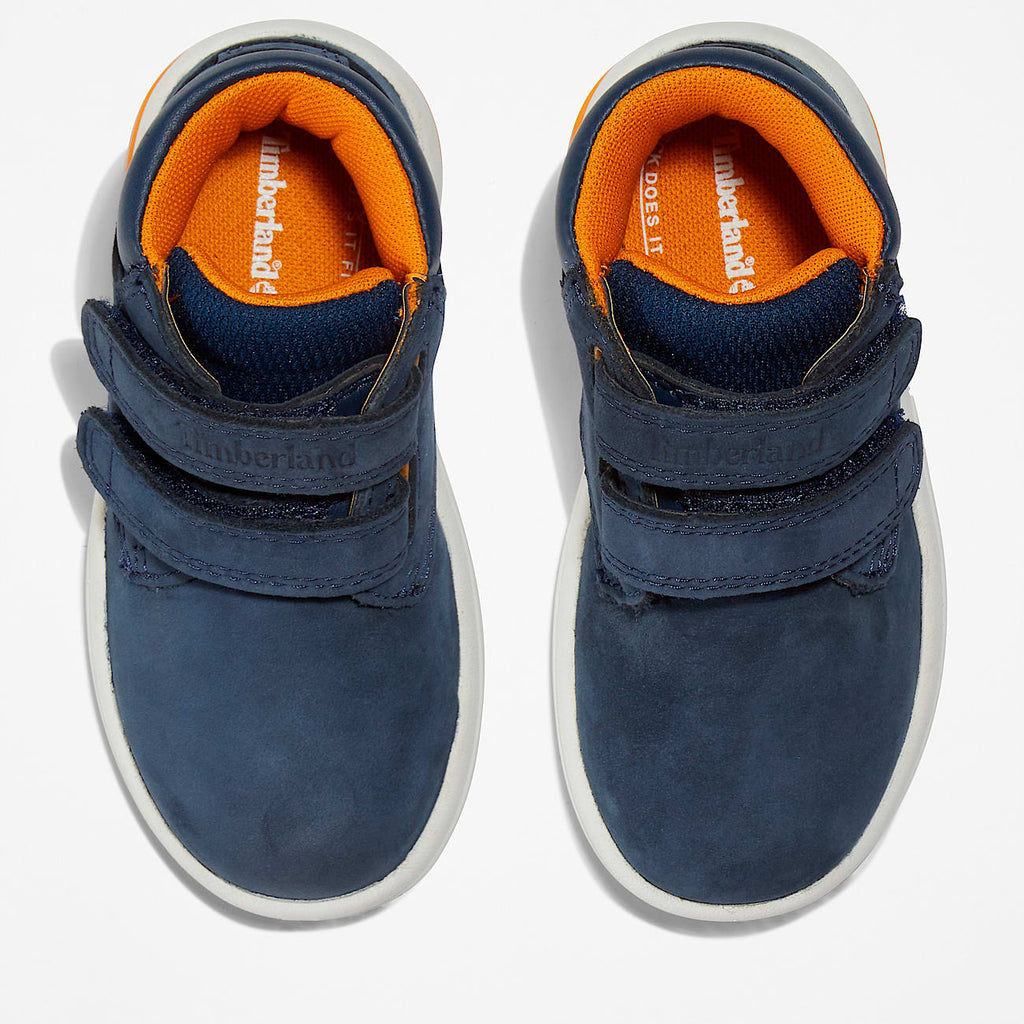 Toddler Toddle Tracks HookandLoop Boot TBL Navy Nubuck ALT2
