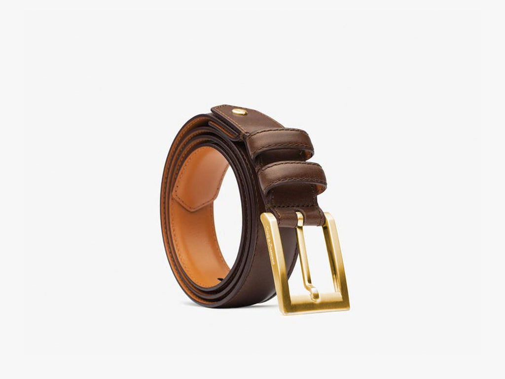 Stealth Leather Dress Belt - Honey
