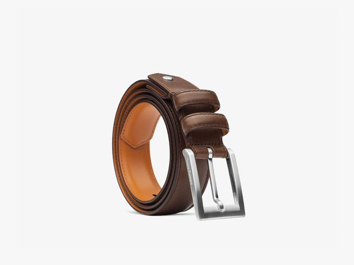 Stealth Leather Dress Belt - Honey