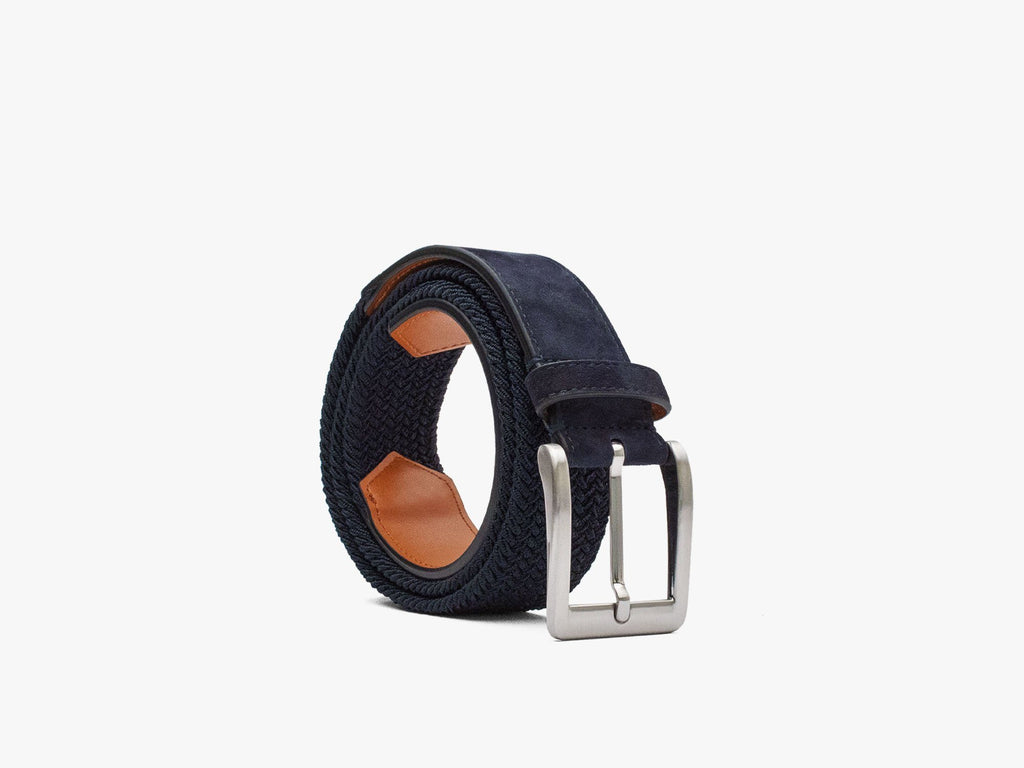Stretch Woven Dress Belt - Stone