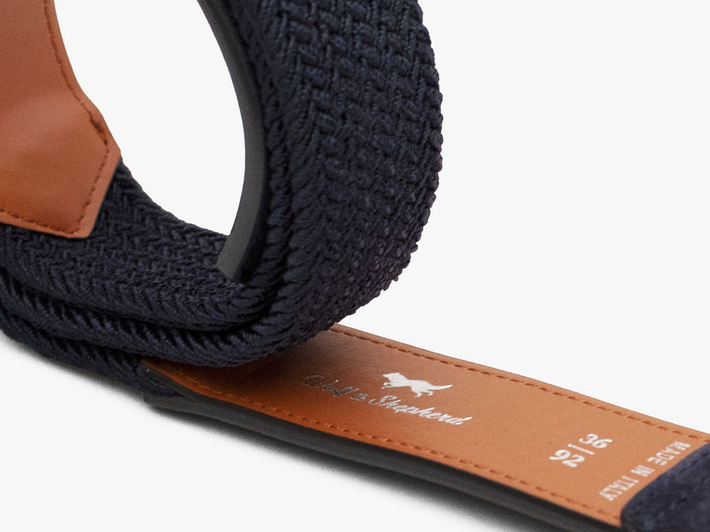 Stretch Woven Dress Belt - Stone