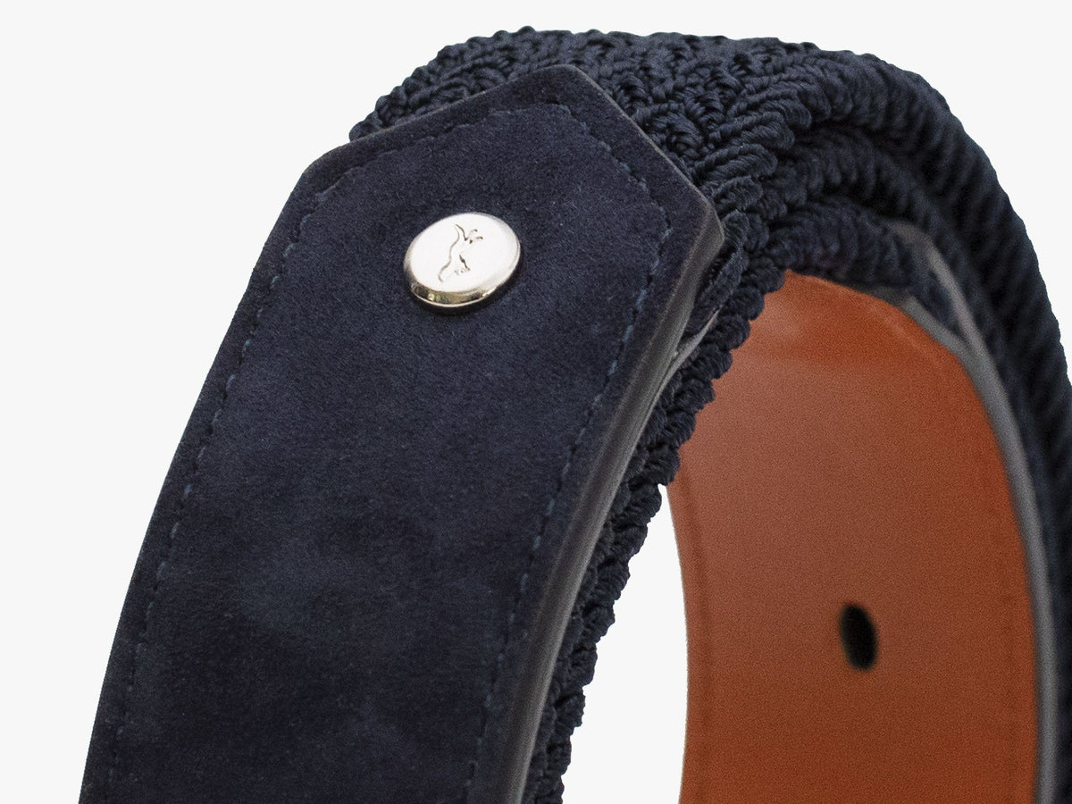 Stretch Woven Dress Belt - Stone
