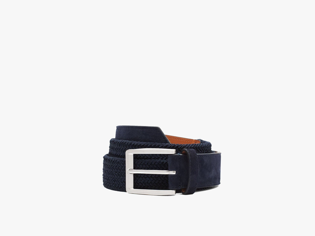 Stretch Woven Dress Belt - Stone