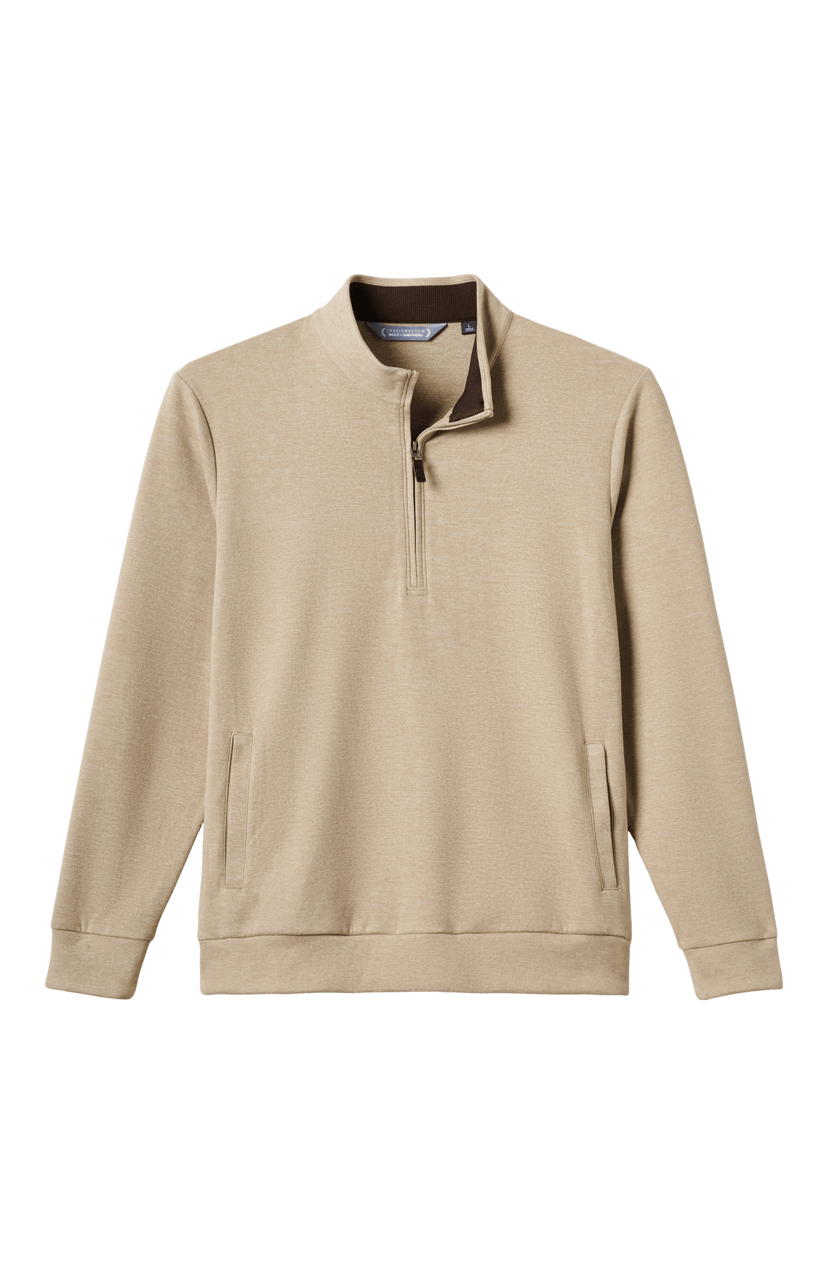 The High Street Quarter Zip - Weathered Teak
