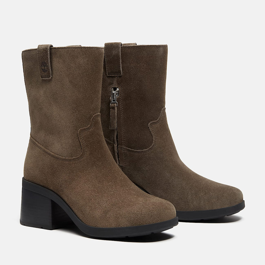 Womens Bellevaux SideZip Boot TBL Dark Brown Suede ALT4