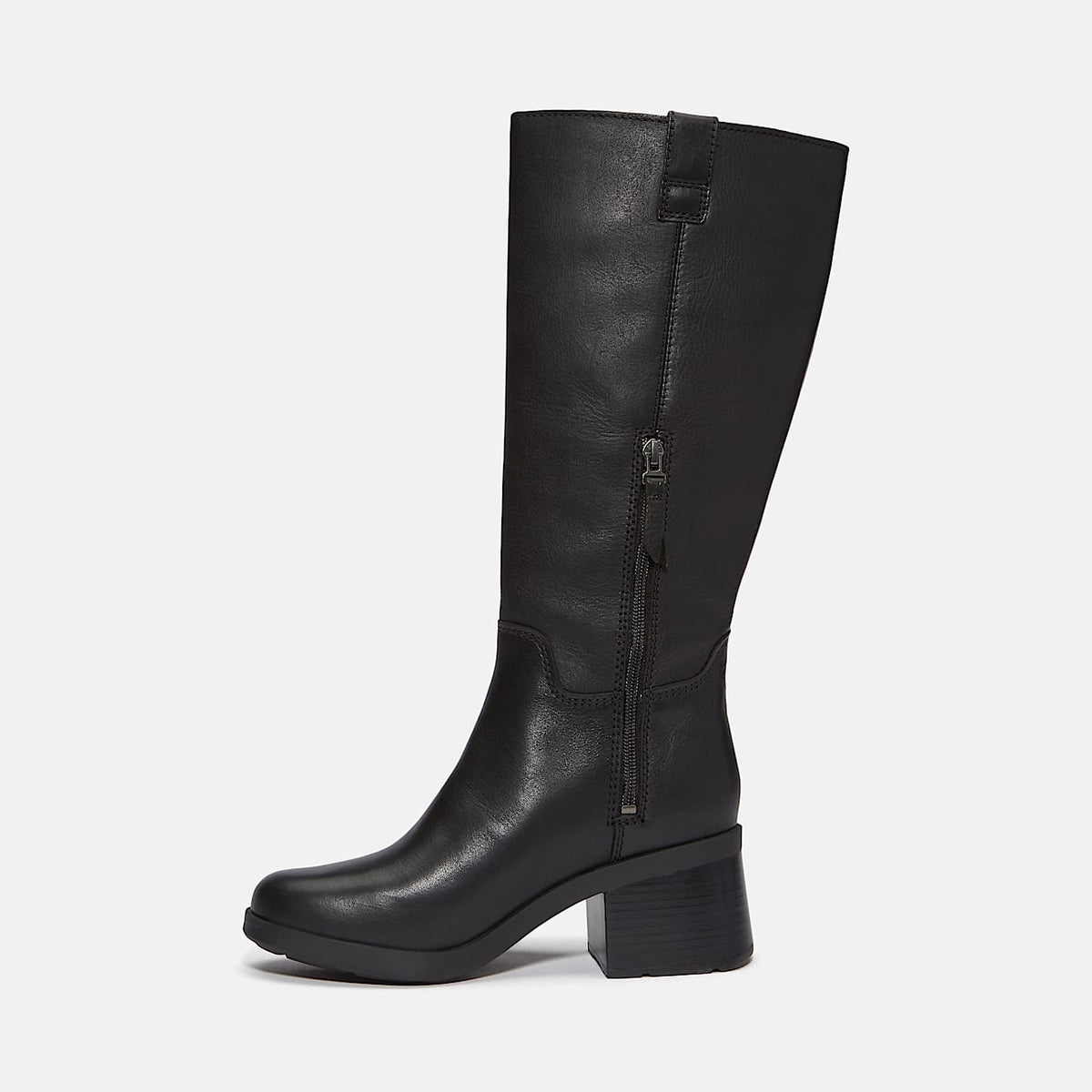 Womens Bellevaux Tall SideZip Boot TBL Black FullGrain ALT6