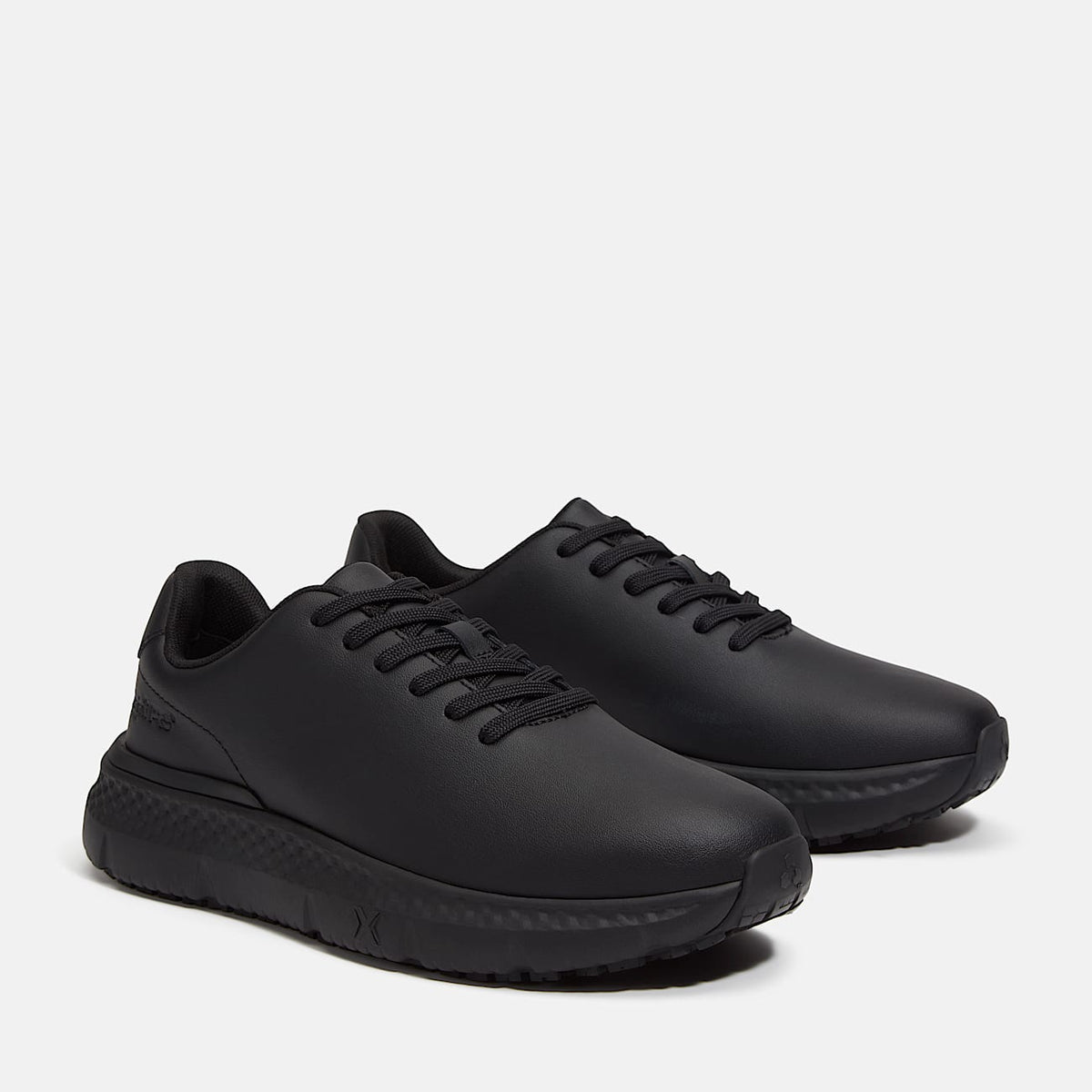 Womens Power Shift SlipResistant Hospitality Work Sneaker TBL Black Leather ALT4