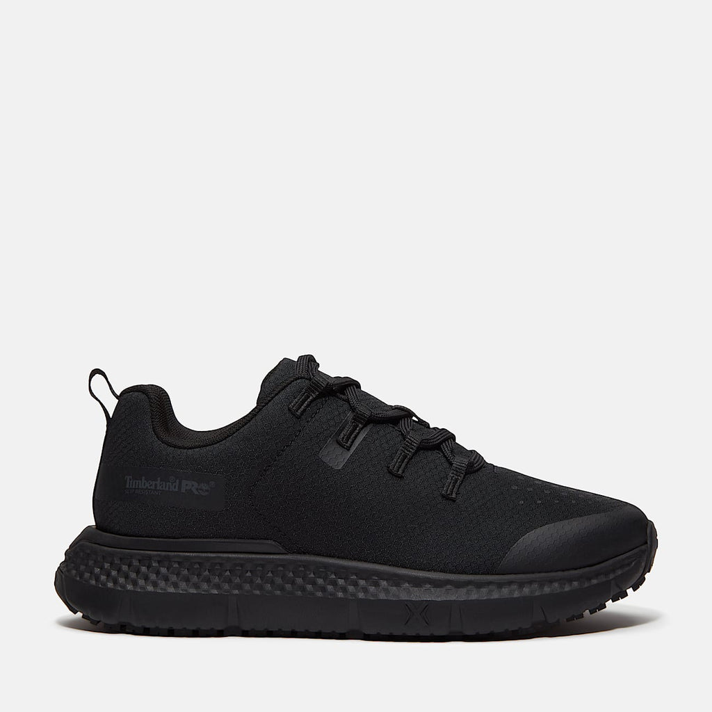 Womens Power Shift SlipResistant Hospitality Work Sneaker TBL Black Ripstop Nylon HERO
