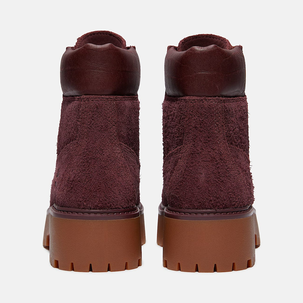Womens Stone Street Platform 6Inch Boot TBL Burgundy Suede ALT5