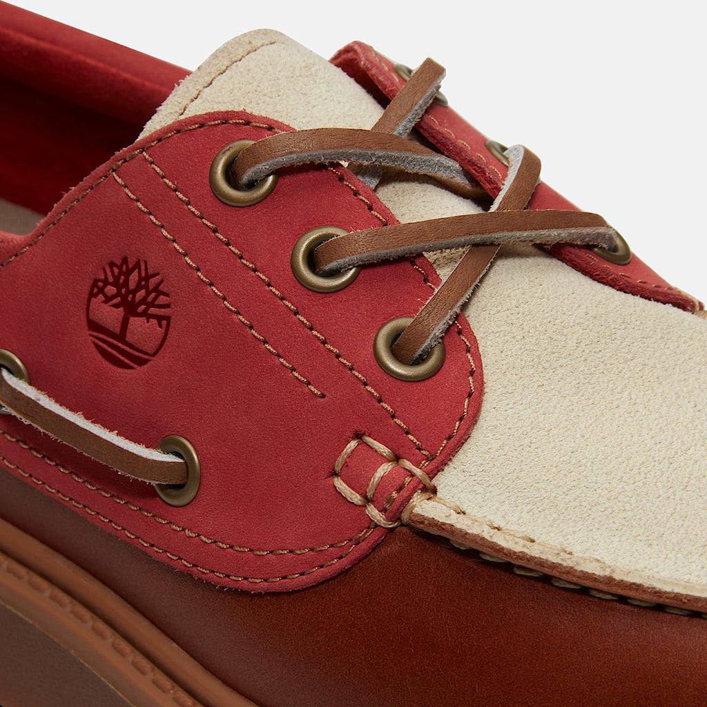 Womens Stone Street Platform Boat Shoe TBL Rust FullGrainMedium Red ALT7