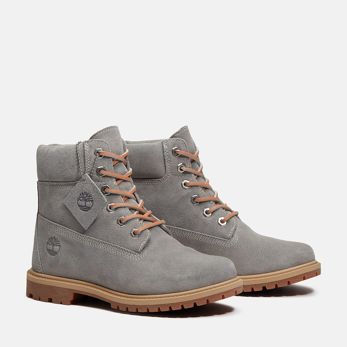 Womens Premium 6Inch Boot TBL Medium Grey Suede ALT4