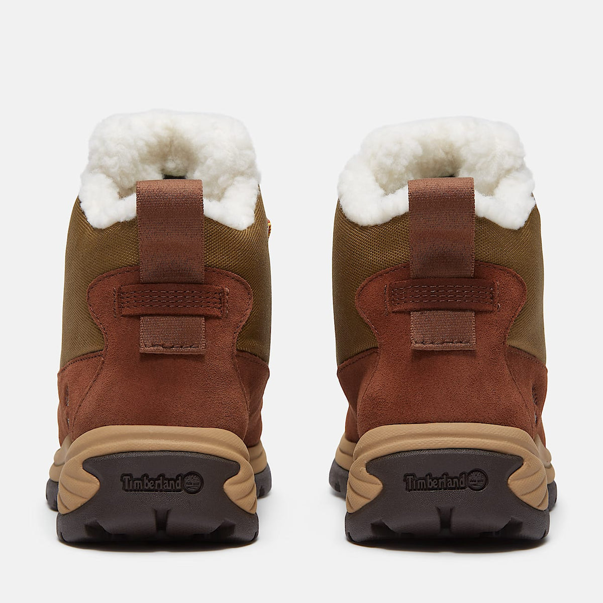 Womens White Ledge Waterproof Snow Boot TBL Brown SuedeGold ALT5