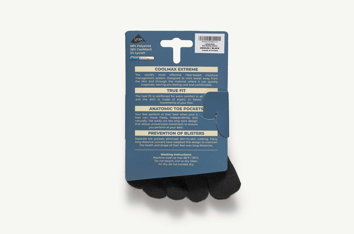 Run No-Show Toesock